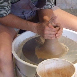 centering clay debra griffin pottery dag